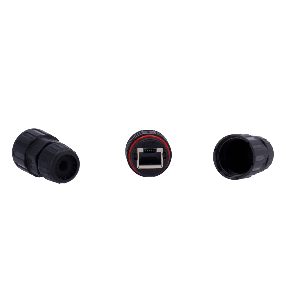 CON-RJ45-GLAND-W-BLACK