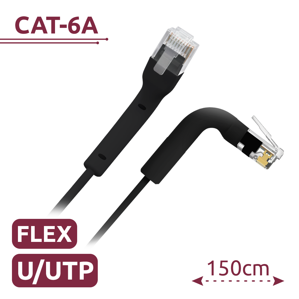 UTP6A-FLEX-150BK