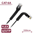 UTP6A-FLEX-2BK