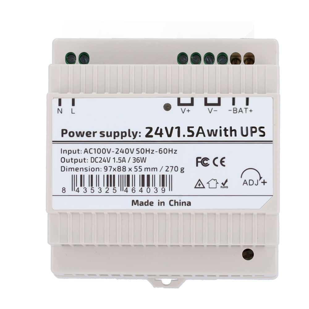 DC24V1A5-DIN-UPS-P