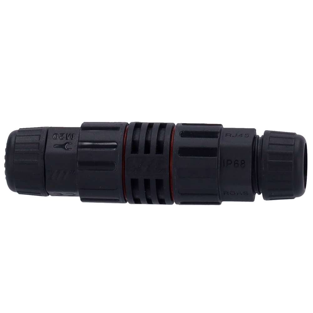 CON-RJ45-GLAND-W-BLACK