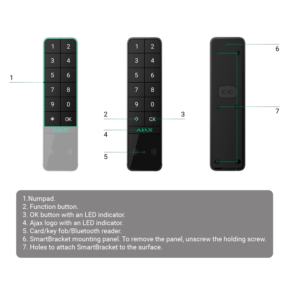 AJ-KEYPADOUTDOOR-B