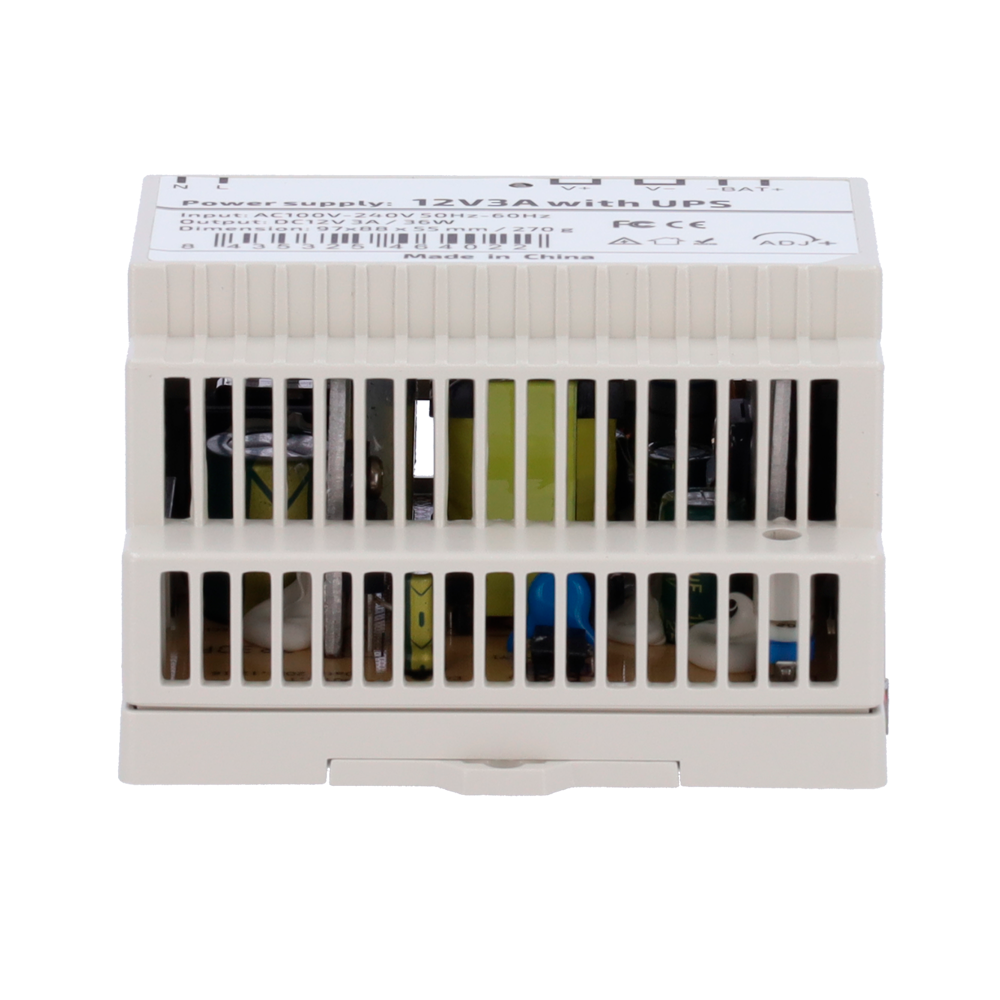 DC12V3A-DIN-UPS-P