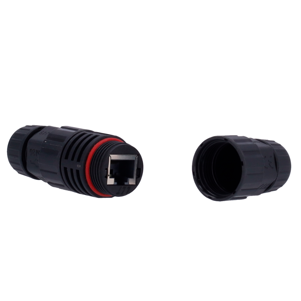 CON-RJ45-GLAND-W-BLACK