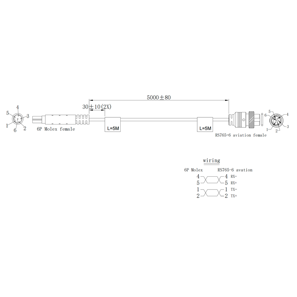 ST-MINI6PIN-6PIN-50